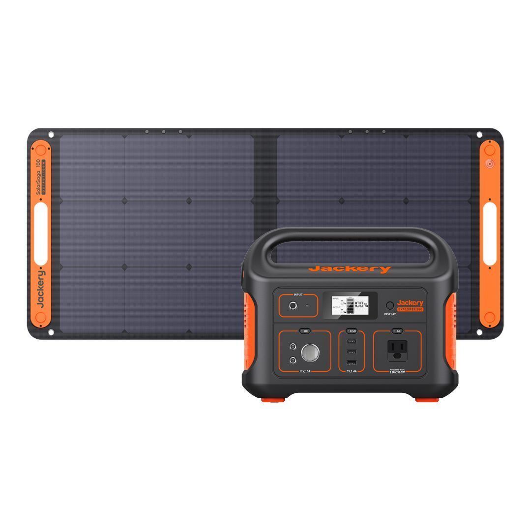 Jackery Explorer 500 with solar panel bundle