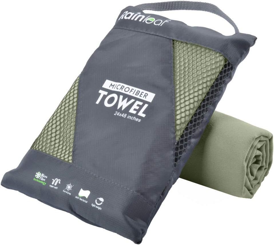 Rainleaf microfiber camping towel